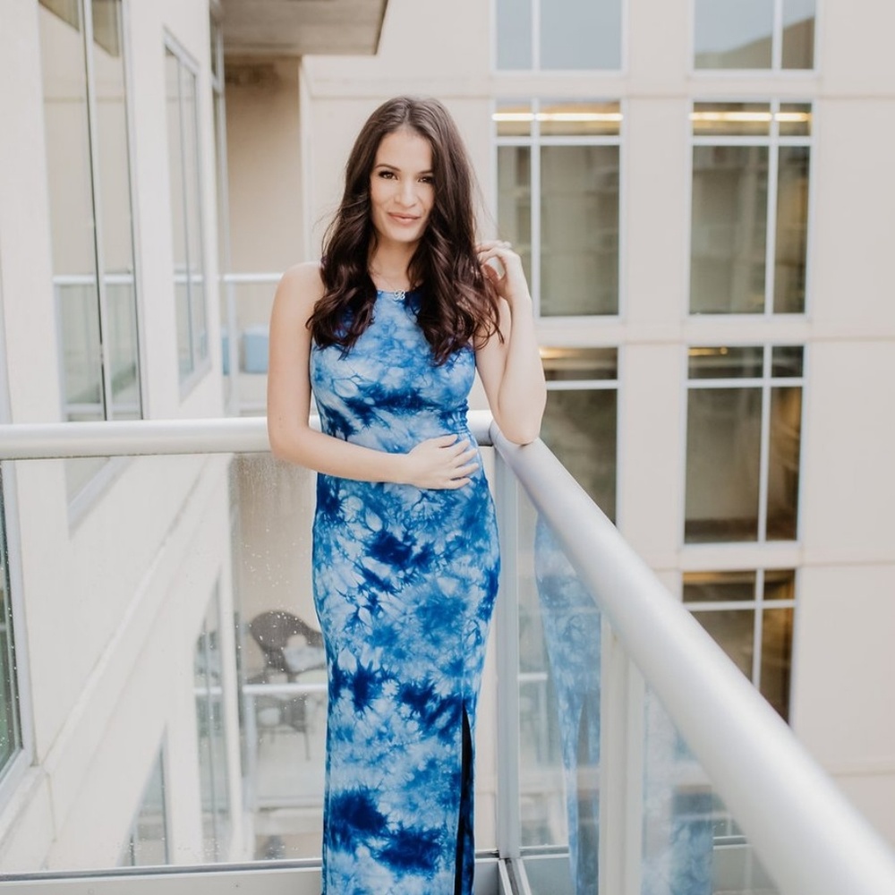 Kittenish tye dye Savannah dress